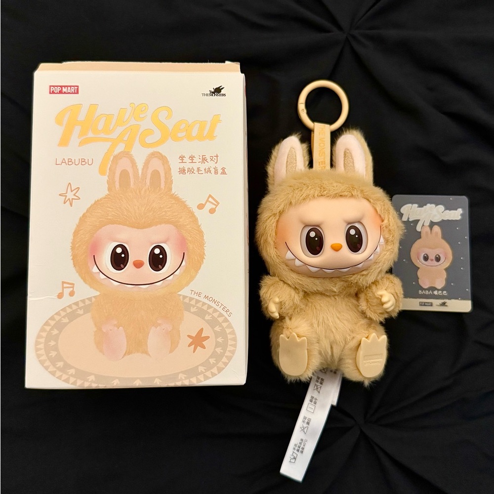 Authentic Labubu Have a Seat "Baba" Vinyl Plush OPENED BOX